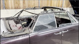How to Replace a 1963 Lincoln Convertible Top Part 1