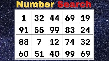 This Number Search Game Will Test Your Brain Power! | Memory | brain game | Quiz #25 #asmr