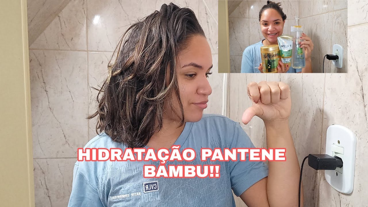 HIDRATAÇÃO PANTENE BAMBU!! - YouTube