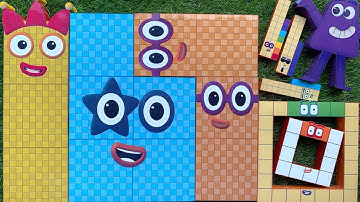 Looking for Numberblocks NEW 1314 Puzzle Tetris Space ASMR  | Numberblocks Satisfying Video