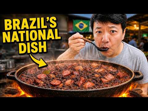 Trying Brazil's NATIONAL DISH & "Dry Aged" FISH BBQ in Rio de Janeiro