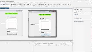Area Del cuadrado en visual Basic y visual C#