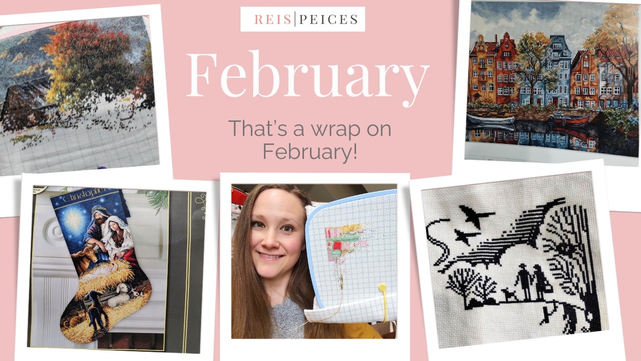 Вот и завершилась февральская вышивка!