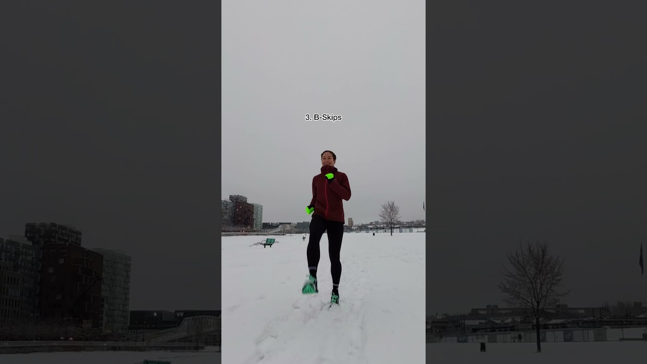 (Snow) Running Drills ☃️ #runningdrills #drills #running #winterrunning