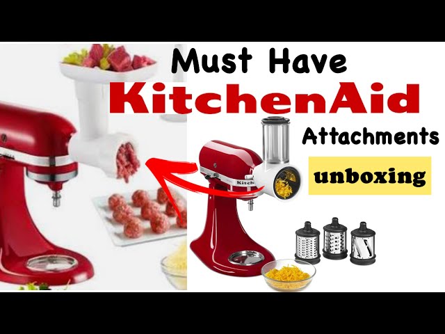 KitchenAid Food Meat Grinder Vegetable Slicer Shredder Stand Mixer Attachment Ksm2vsga