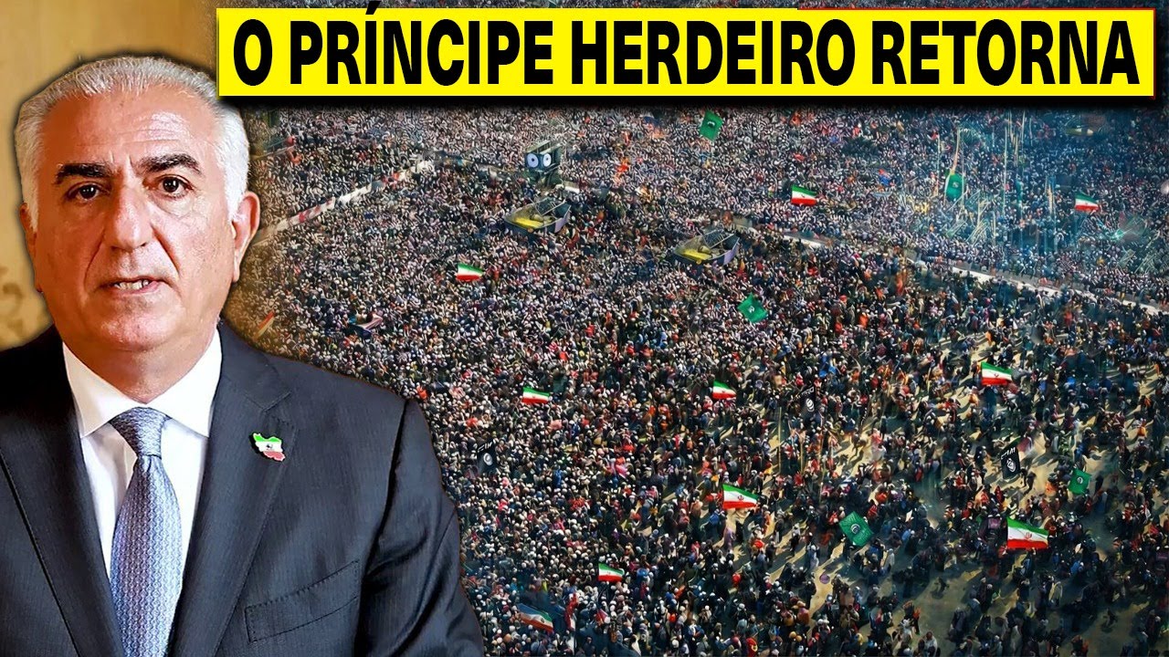 Regime de Teerã COLAPSA: Príncipe Herdeiro Assume Controle, Ruas Explodem Contra Khamenei