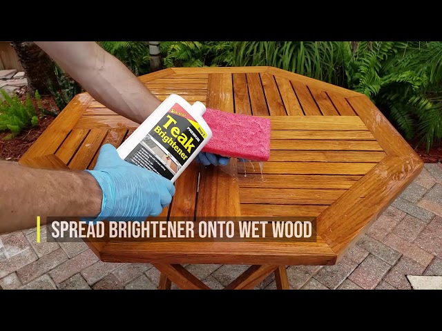 Teak Oil Outdoor Furniture Restoration and Application by Star Brite class=