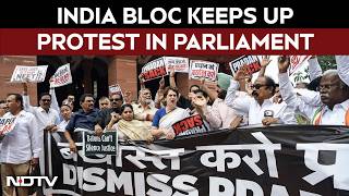 INDIA Bloc Keeps Up Protest In Parliament, Demands Education Minister's Resignation