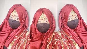 New 2025 Full Coverage Hijab With Tikka and Mask Tutorial  By Wajeeha Fatima