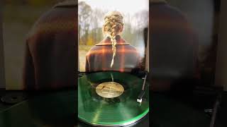 TAYLOR SWIFT - Right Where You Left Me (bonus track) / Evermore (green vinyl pressing) #shorts