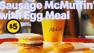 MCDONALD'S COMMERCIAL 2025 | MCDONALD'S: EXTRA VALUE MEALS ARE BACK: SAUSAGE MCMUFFIN WITH EGG MEAL