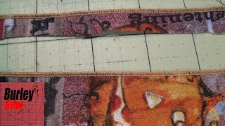 How to sew a narrow rolled edge using a Brother 1034d four(4) Thread Serger