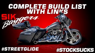 Complete Build List @sikbaggers  Shop Street Glide