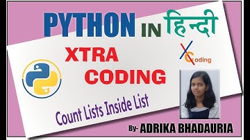 PYTHON:  COUNT LISTS INSIDE LIST