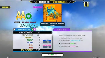 [SM5/DDR A] BRILLIANT 2U (K.O.G G3 MIX) Challenge Mode Great Full Combo AA