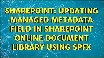 Sharepoint: Updating managed metadata field in sharepoint online document library using SPFx