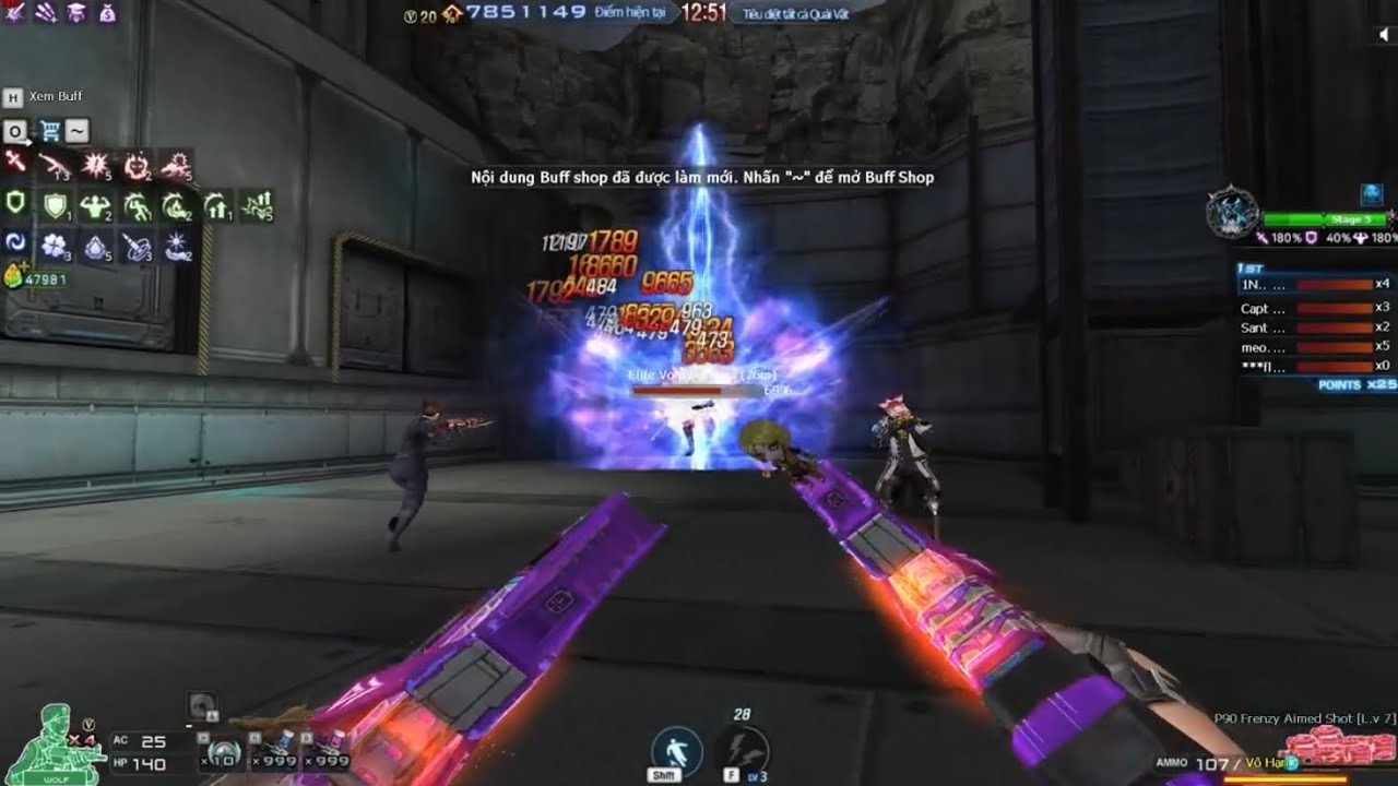 P90 LV7 Frenzy-Electric Shot MAX 3.3  Vực Băng 