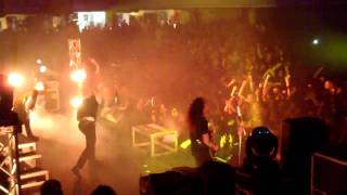 AS I LAY DYING "94 Hours" @ the Hollywood Palladium COOL TOUR 2010. OPENING SONG Backstage view