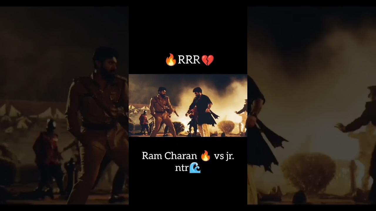 🔥 Ram Charan vs Jr NTR emotional scene🥺|RRR Movie Clip | SS Rajamouli 