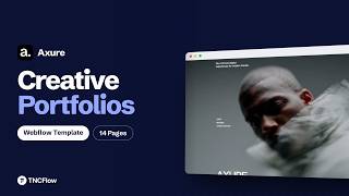 Creative Portfolio Website Template for Webflow & Framer | Axure
