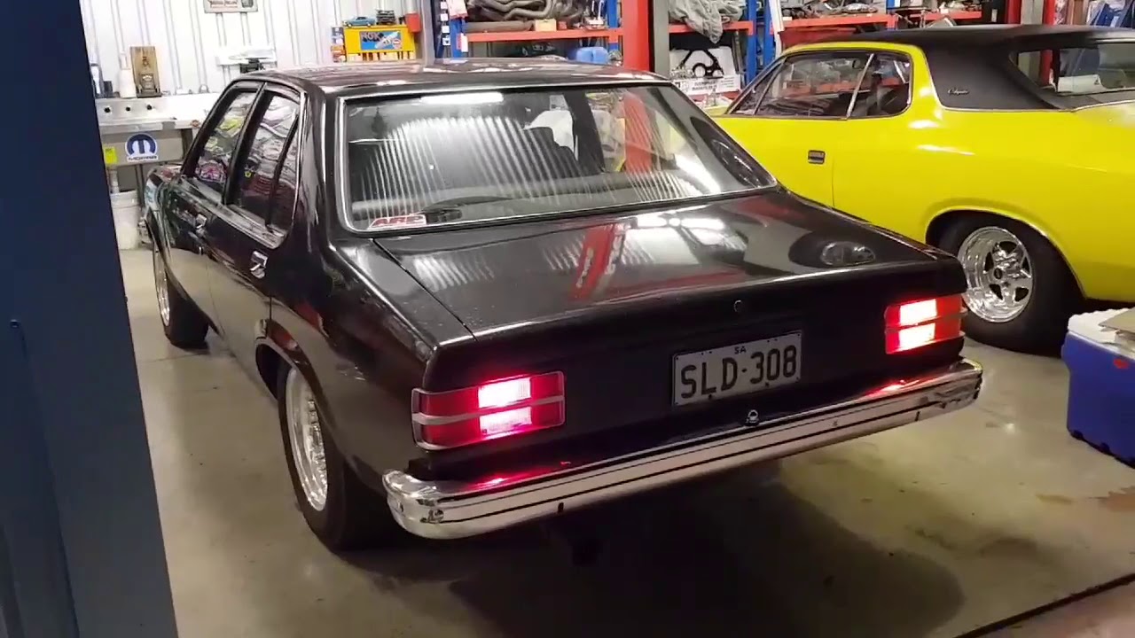 Holden 308 v8 torana solid cam shed skid YouTube