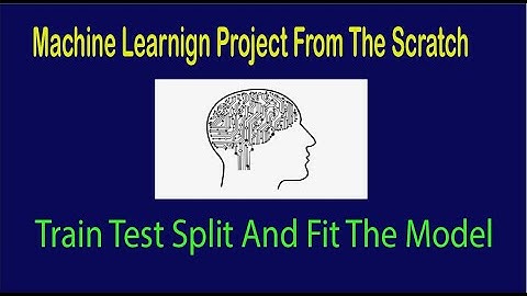 Machine Learning From Scratch - Train Test Split And Fit The Model