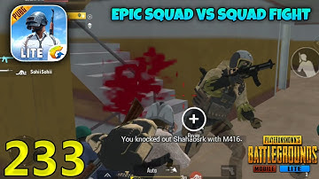 Epic Squad VS Squad Fight | PUBG Mobile Lite Gameplay