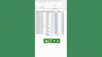 Excel AutoSum Shortcut – Sirf 1 Second Mein Total Nikalo! 💥 (Alt + = Secret Trick) #exceltutorial