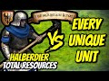 Halberdier teutons vs every unique unit total resources  aoe ii de