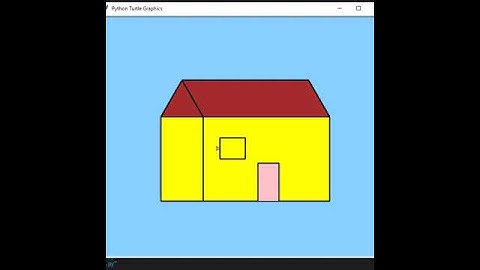 House Logo using python turtle programming #shorts