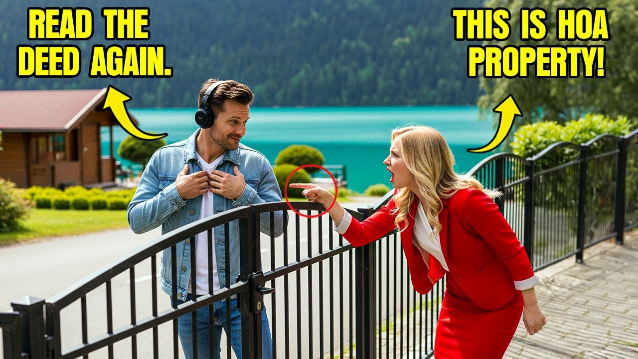 HOA Karen LOSES IT After I Buy a Lake NOT in HOA — Screamed “I Have Rights!” as I Locked the Gate