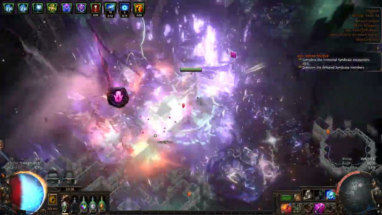 Kinetic Blast of Clustering Occultist 3.27 Keepers League Softcore POE1