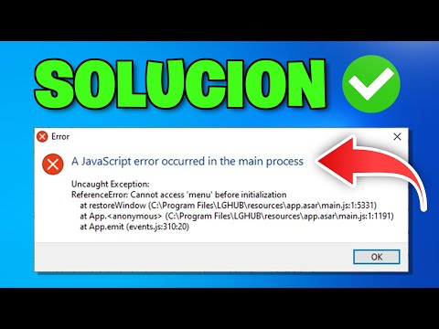 Error javascript error occurred in the main process - Solucion 2026✅