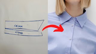 Learn how to draft a basic shirt collar pattern under 10 minutes! | Beginner friendly Tutorial |