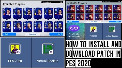 How to download and install any patch in pes 2020 mobile