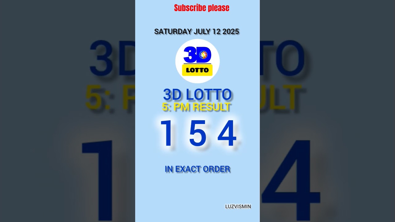 2pm lotto result 2D 3D July 12 2025 