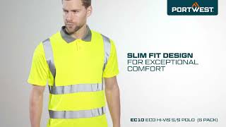 Portwest Eco Hi-Vis S/S Polo - 6 pack (EC10)