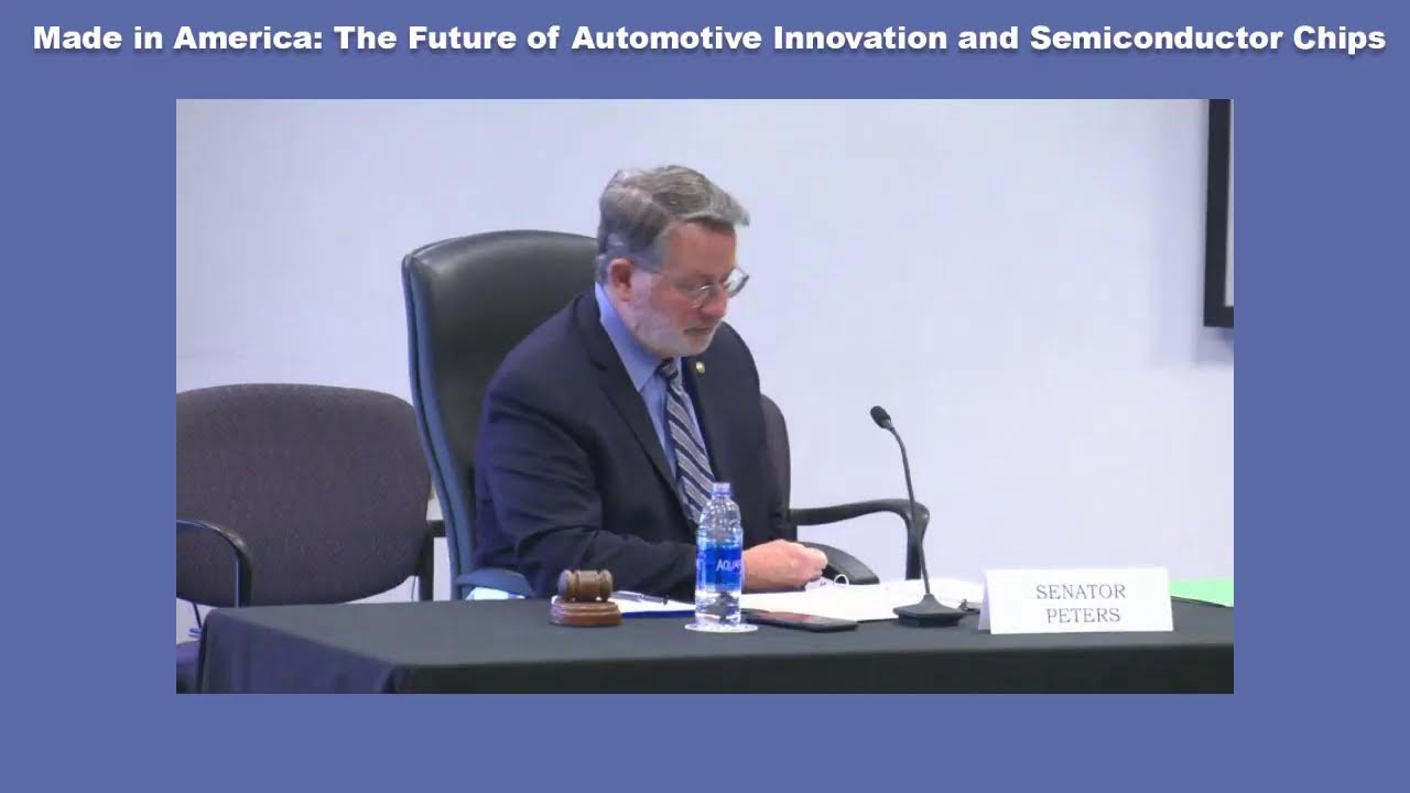 U.S. Senator Gary Peters Chairs Commerce Committee Field Hearing in Detroit