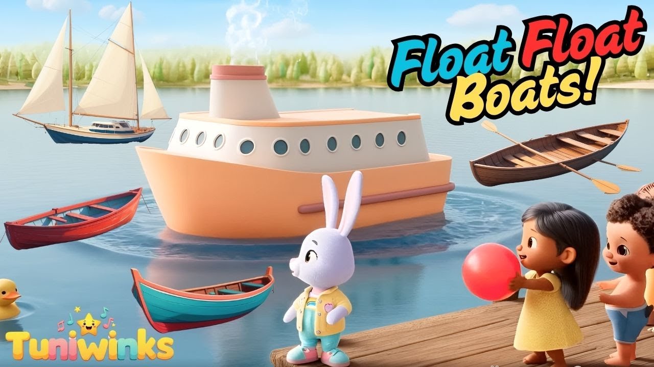 ⛵ Float Float Boats! | Water Vehicles Nursery Rhyme | Learn with Tuni 🌊
