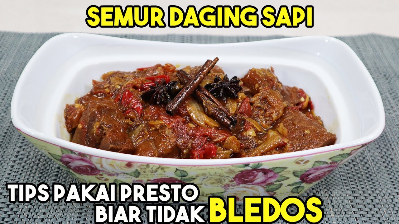 Semur Daging Sapi Sengkel Yang Sempurna & Tips Menggunakan Panci Presto Supaya Tidak Bledos