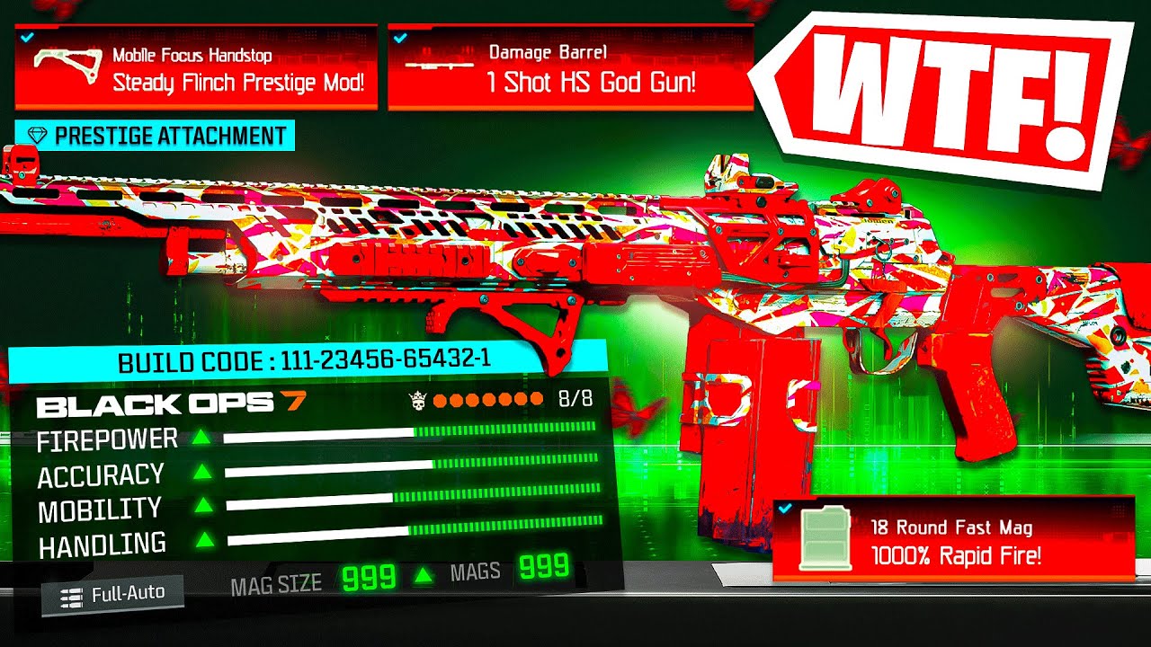 BO7 1 SHOT PRESTIGE MOD 🎯 #1 M34 NOVALINE CLASS SETUP in BLACK OPS 7 (Best M34 Novaline Loadout Meta