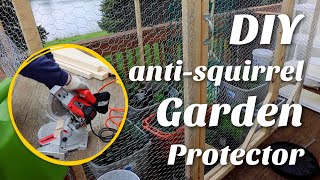 Building Our DIY ANTISQUIRREL Garden Cage! (Garden Bed Cover DIY)