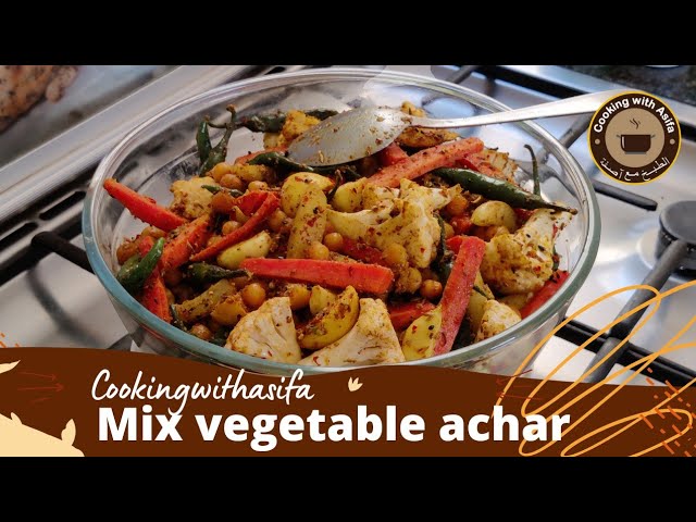 Special Winter Mix Veggies Pickle Recipe - Mix Sabzi ka Achar Recipe By Cooking with Asifa