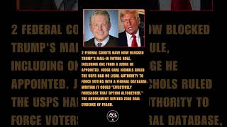 Trump-Appointed Judge Blocks Trump's Own Mail-In Voting Rule