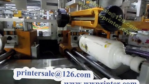 Automatic Screen Printing Machine for glass Oval bottle(6 color bottle printing)