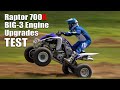 Yamaha Raptor 700R Big 3 Engine Upgrades, Barkers Exhaust, Fuel Customs Intake and Dynojet PC5 Test