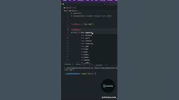 Belajar Python Dasar Untuk Pemula  - append method Dalam List #python #programming #coding