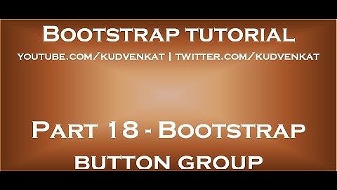Bootstrap-knopgroep