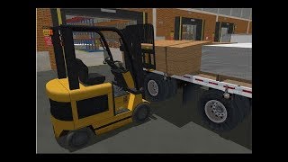 Cantilever Racks and Flatbed Truck Module - Simlog Forklift Personal Simulator