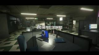 Unity Asset Store Pack - Office and Police Station Modular (Download link in description)